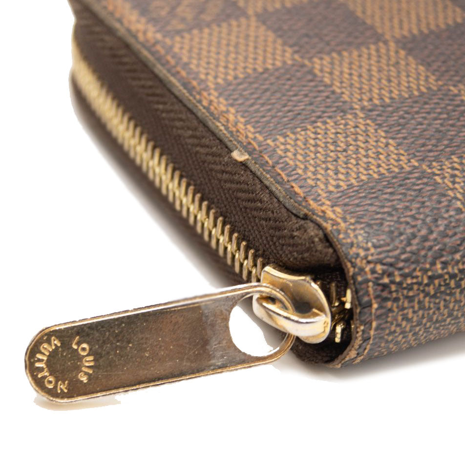 LOUIS VUITTON Damier Ebene Zippy Wallet CA2037