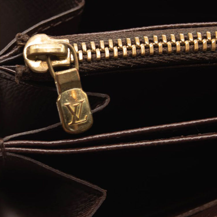LOUIS VUITTON Damier Ebene Zippy Wallet CA2037