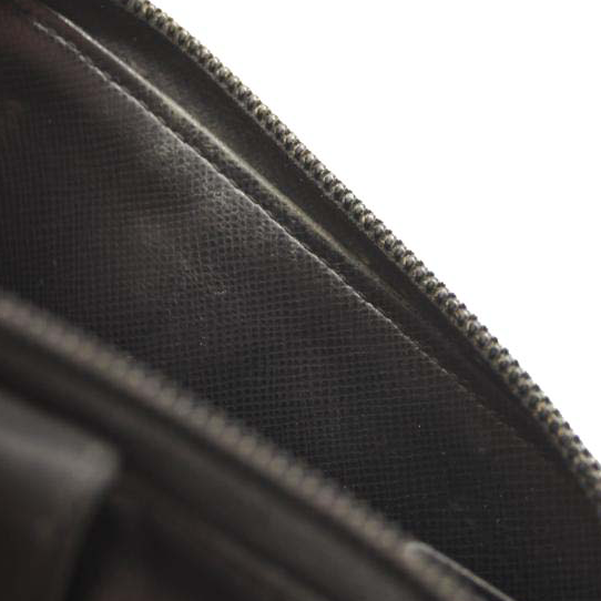 Prada Tessuto Nylon Compact Zip Around Wallet Black