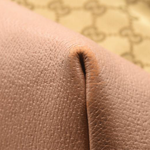 Gucci Brown GG Canvas Bree Satchel Pink Beige