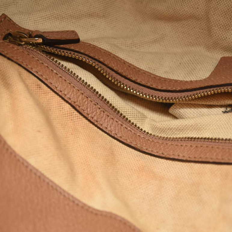 Gucci Brown GG Canvas Bree Satchel Pink Beige