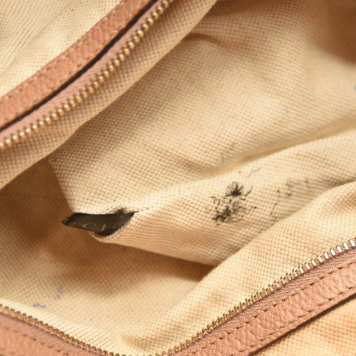 Gucci Brown GG Canvas Bree Satchel Pink Beige