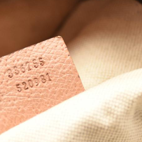 Gucci Brown GG Canvas Bree Satchel Pink Beige