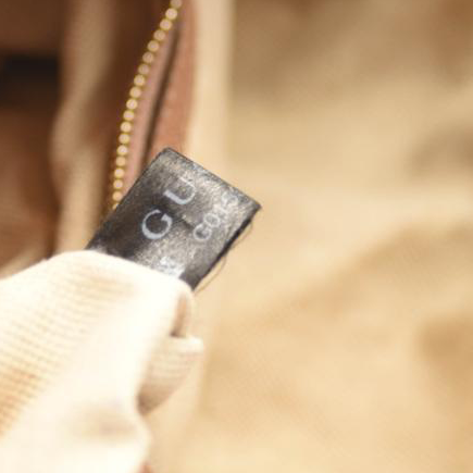 Gucci Brown GG Canvas Bree Satchel Pink Beige