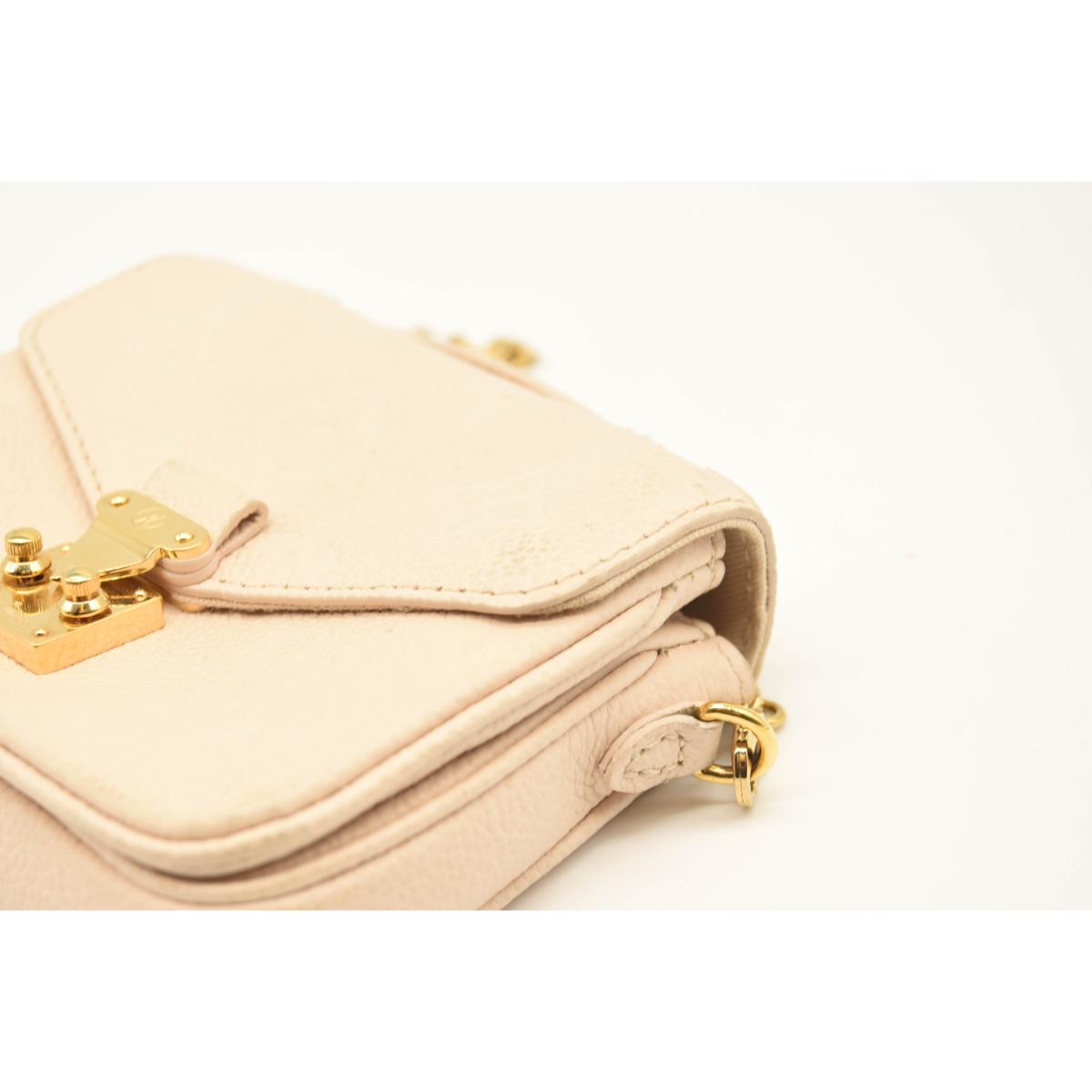 Used Louis Vuitton Empreinte Micro Metis Beige Clair