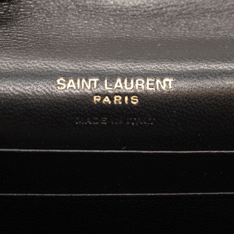 NEW $645 Saint Laurent Small Lambskin Leather Envelope Wallet