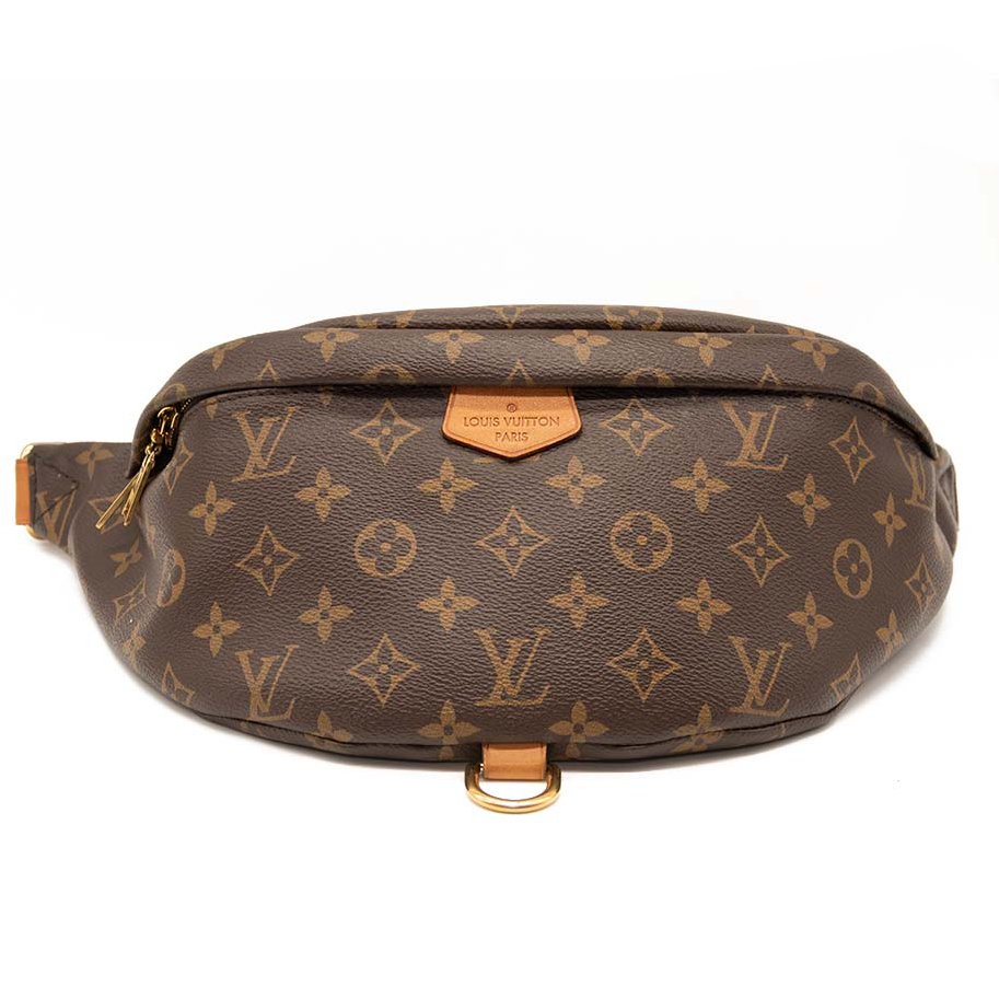 USED MI2198 Louis Vuitton Bumbag Brown Monogram Canvas Messenger Bag Fanny Pack