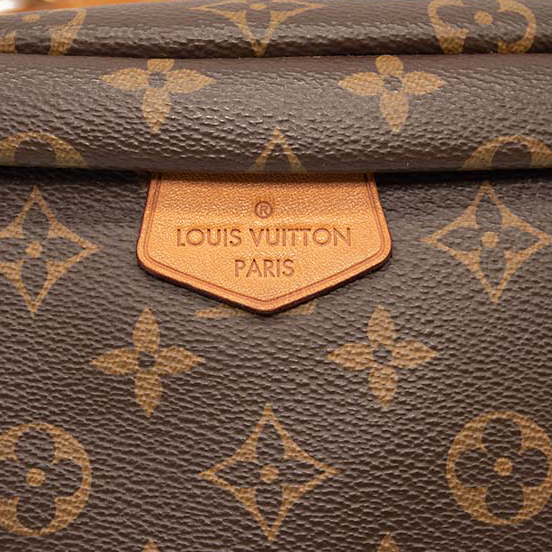 USED MI2198 Louis Vuitton Bumbag Brown Monogram Canvas Messenger Bag Fanny Pack