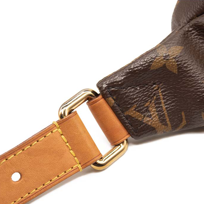USED MI2198 Louis Vuitton Bumbag Brown Monogram Canvas Messenger Bag Fanny Pack