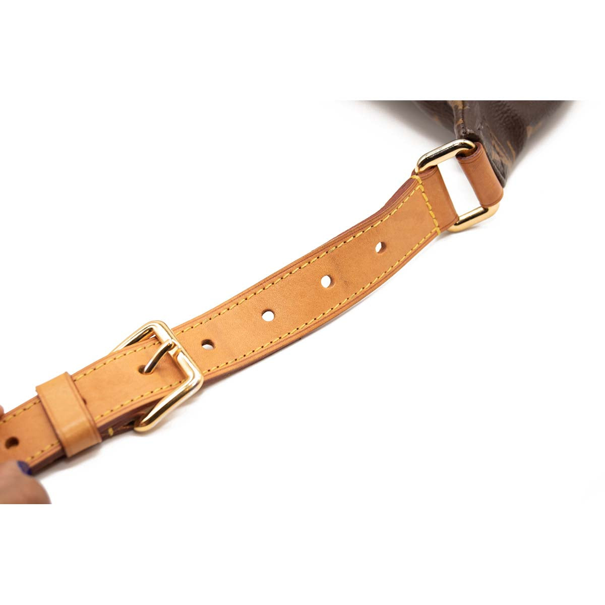 USED MI2198 Louis Vuitton Bumbag Brown Monogram Canvas Messenger Bag Fanny Pack