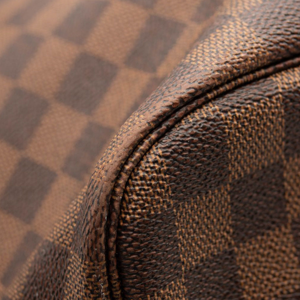 LOUIS VUITTON Damier Ebene Neo Neverfull MM Rose Ballerine