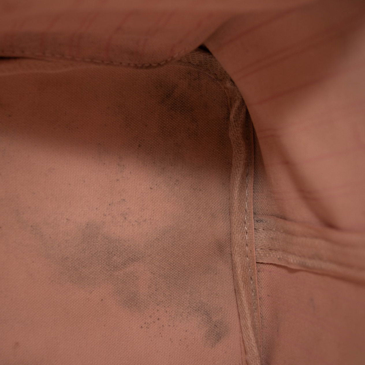 LOUIS VUITTON Damier Ebene Neo Neverfull MM Rose Ballerine