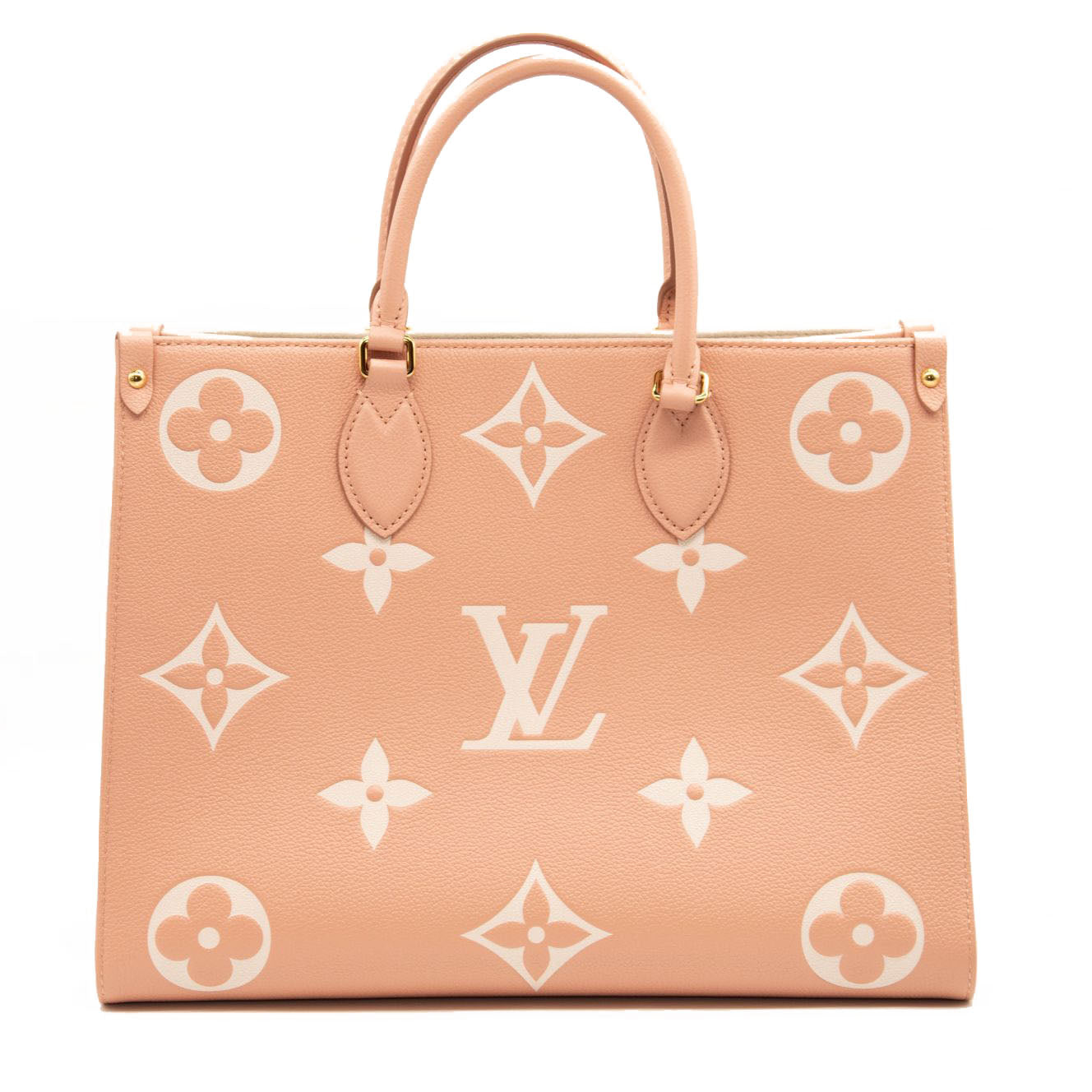 LOUIS VUITTON Empreinte Monogram Giant Onthego MM Arizona Creme