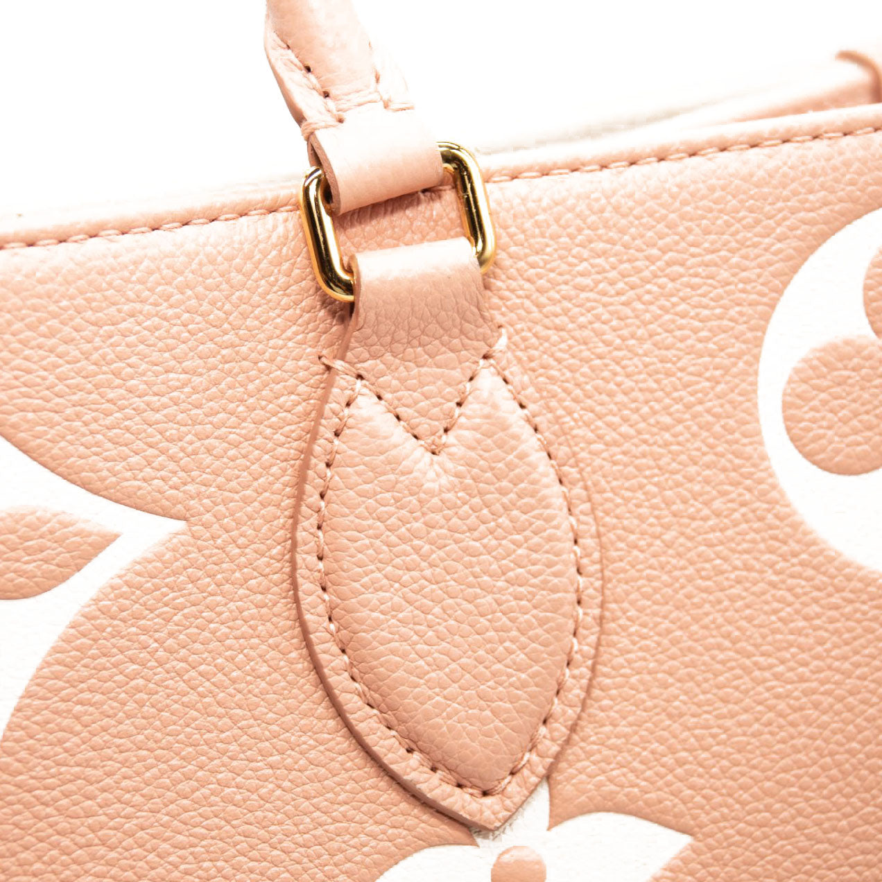 LOUIS VUITTON Empreinte Monogram Giant Onthego MM Arizona Creme