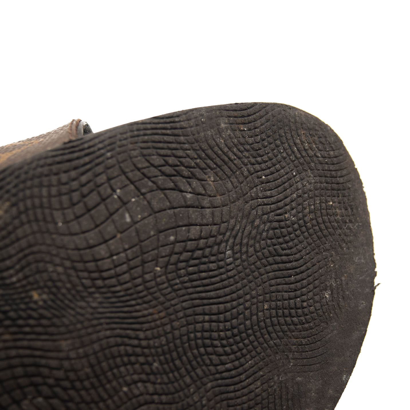 USED $1090 LOUIS VUITTON Monogram Bom Dia Mule Sandals 38 Black