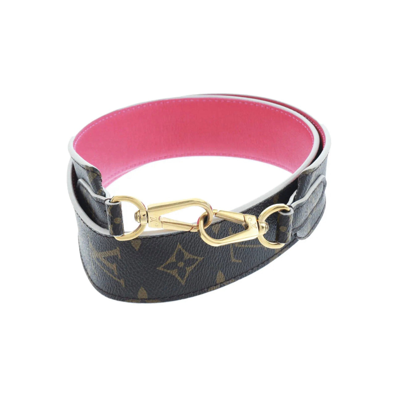 LOUIS VUITTON Monogram Bandouliere Shoulder Strap Pink