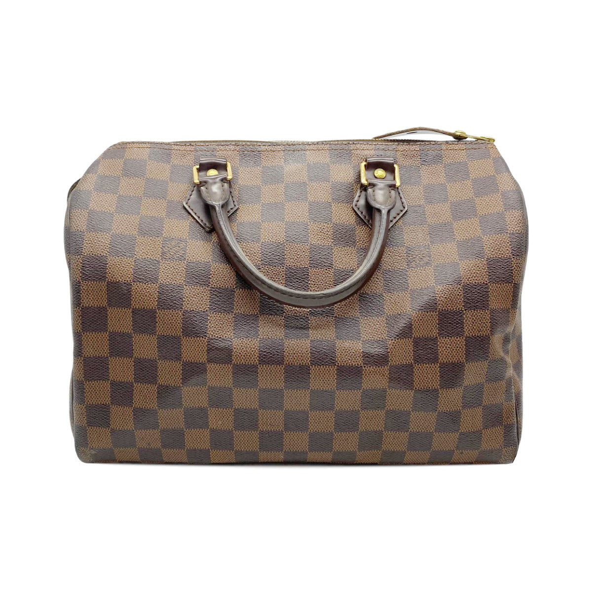 Louis Vuitton Speedy 30 Damier Ebene Brown Canvas Satchel