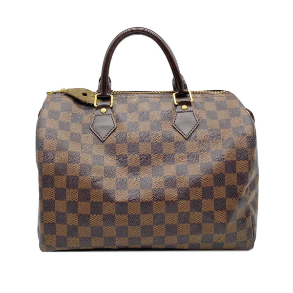 Louis Vuitton, Bags, Louis Vuitton Vintage Monogram Speedy 25 Brass And  Leather Trim Lv Doctor Bag
