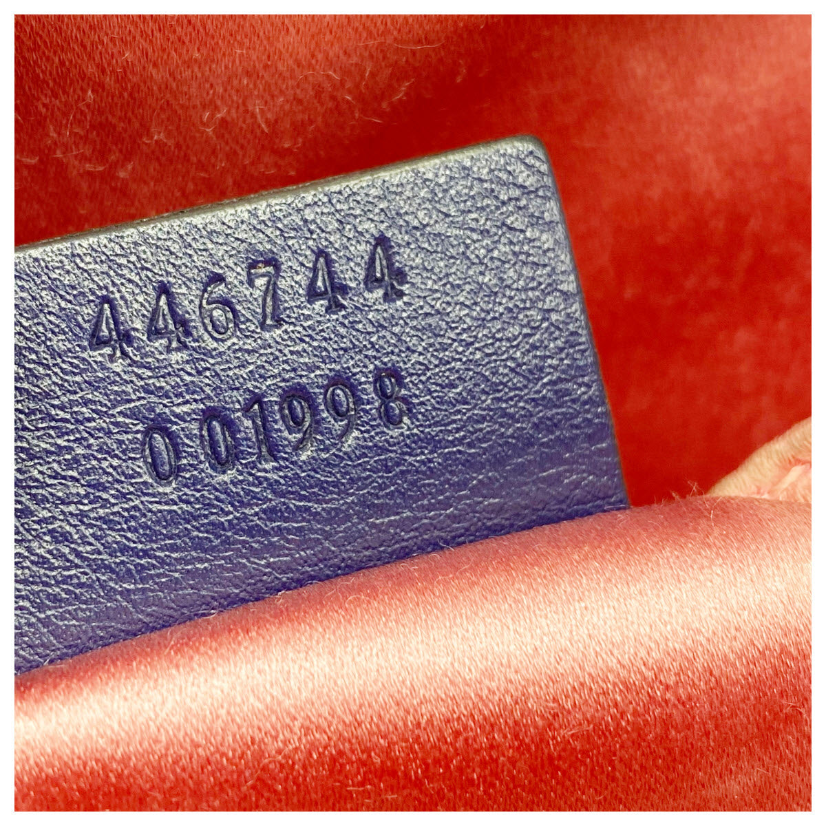 Gucci Marmont Mini Chain Cobalt Blue Velvet Shoulder Bag