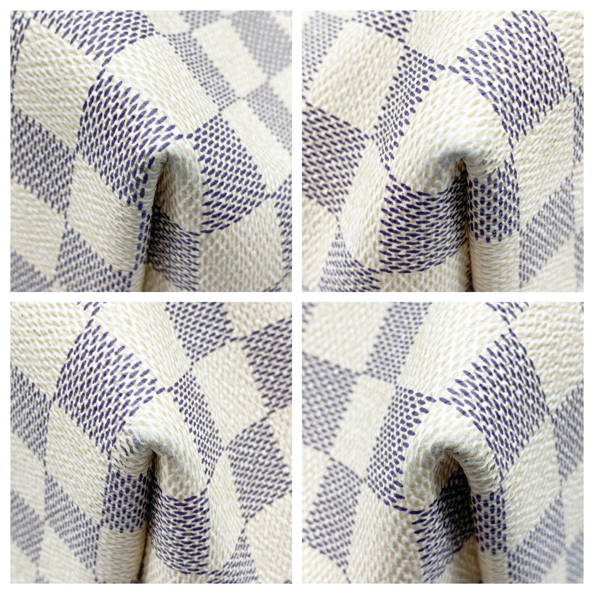 Louis Vuitton Graceful Mm Rose Ballerine Pink White Damier Azur Canvas Tote