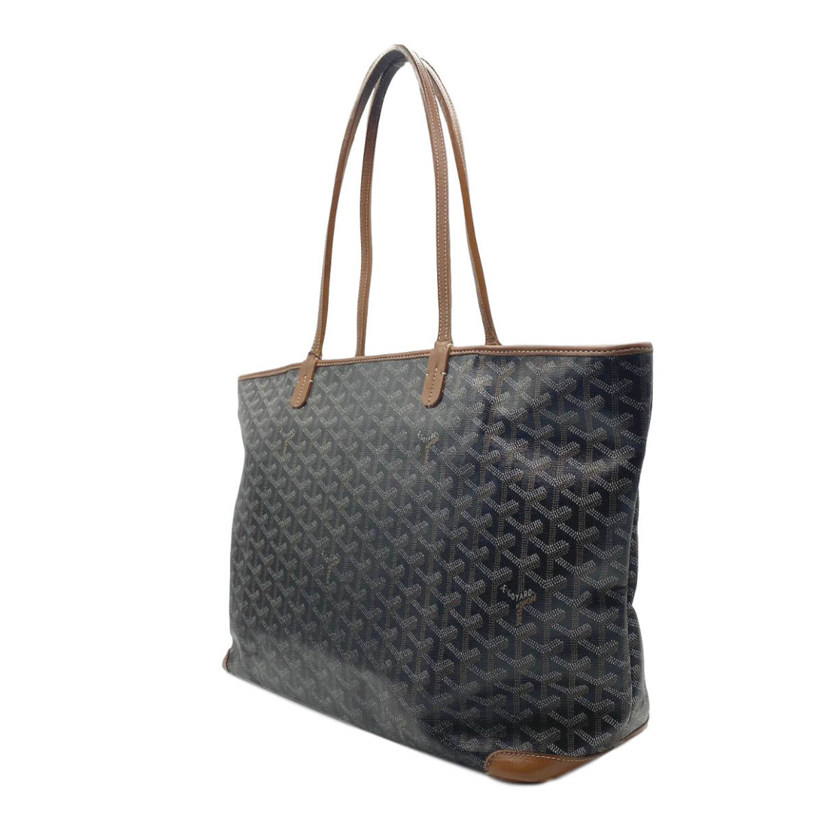 Goyard Goyardine Artois Mm Gold Black Coated Canvas Tote
