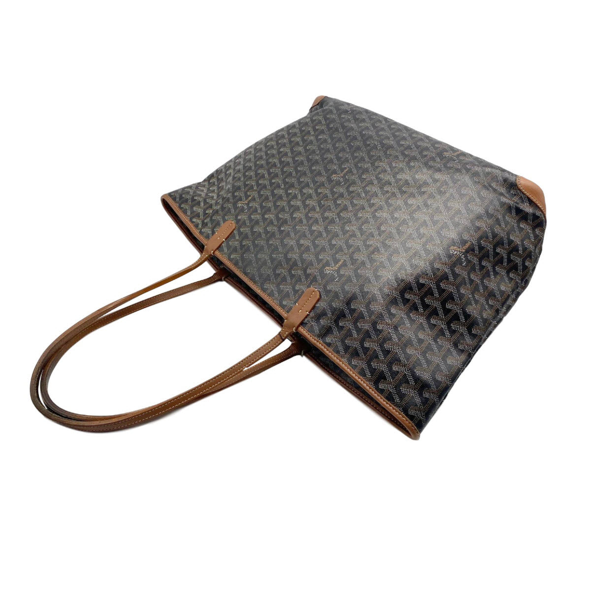Goyard Goyardine Artois Mm Gold Black Coated Canvas Tote