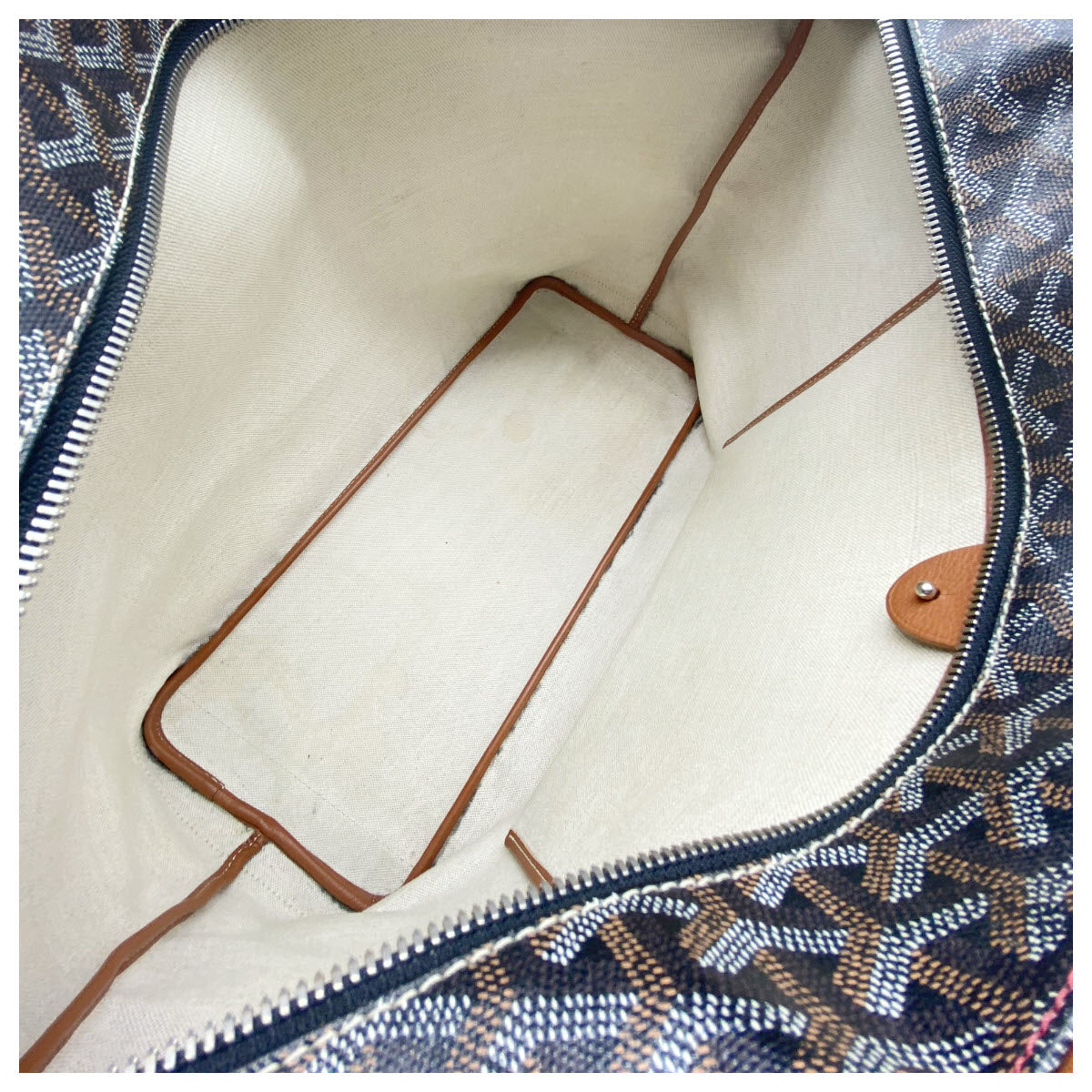 Goyard Goyardine Artois Mm Gold Black Coated Canvas Tote