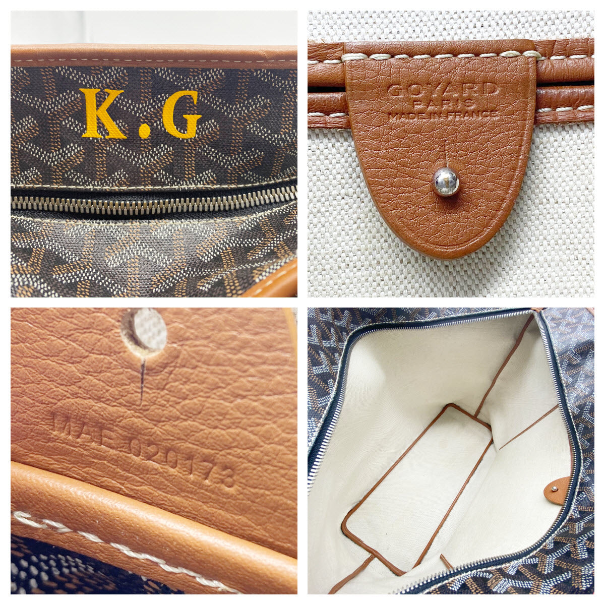 Goyard Goyardine Artois Mm Gold Black Coated Canvas Tote