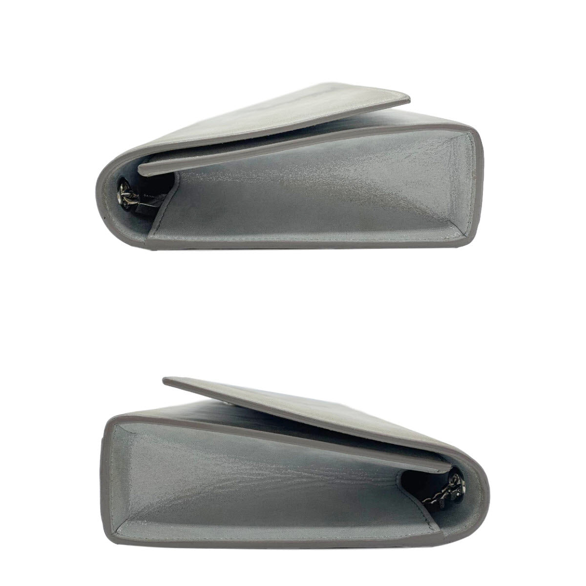 Saint Laurent Medium Kate Monogram Shimmer Silver Chain Crossbody