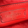 Valentino Rockstud Bloomy Mini Gathered Red Leather Cross Body Bag
