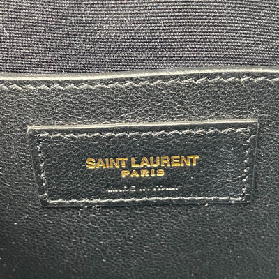 Saint Laurent Camera Vicky Matelasse White Lambskin Leather Shoulder Bag
