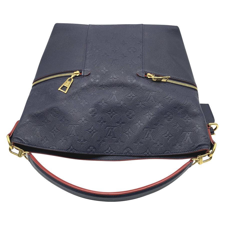 Louis Vuitton Melie Marine Rouge Blue Monogram Empreinte Leather Shoulder Bag