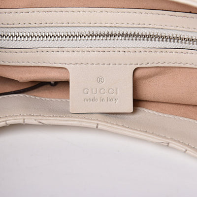 Gucci Dionysus Calfskin Quilted Small White Leather Hobo Bag
