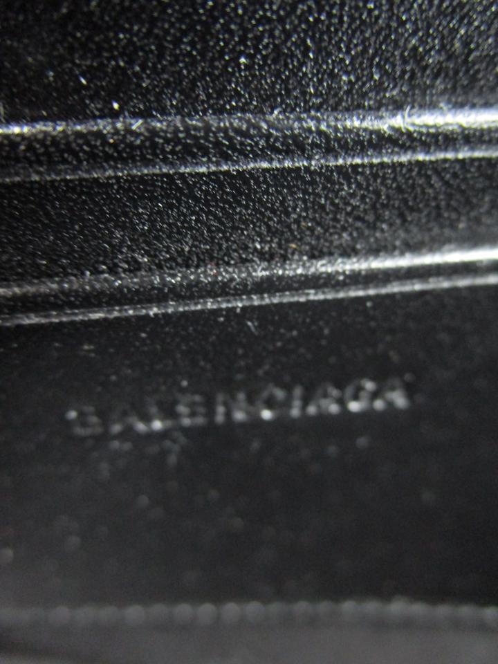 Balenciaga Bb Chain Wallet Destroyed Blue Denim Cross Body Bag