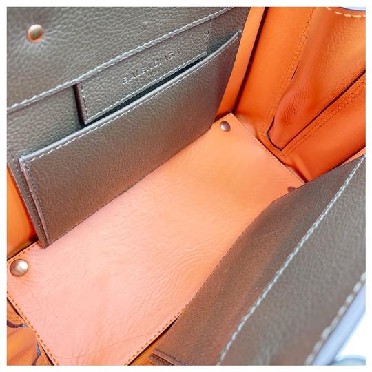 Balenciaga Papier Mini A4 Zip Around Vert Kaki Green Leather Shoulder Bag