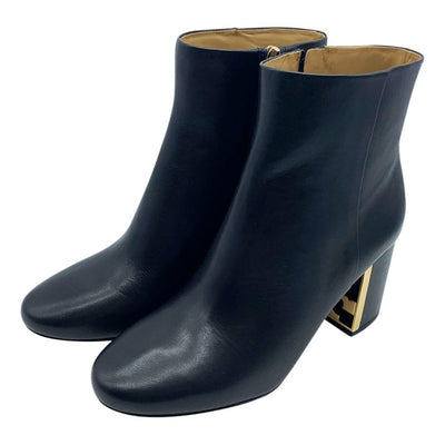 Tory Burch Black Gigi Logo Heel Boots/Booties