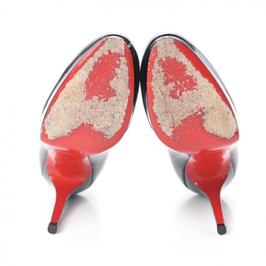 Christian Louboutin Black Patent Calf New Simple 120 37 Pumps