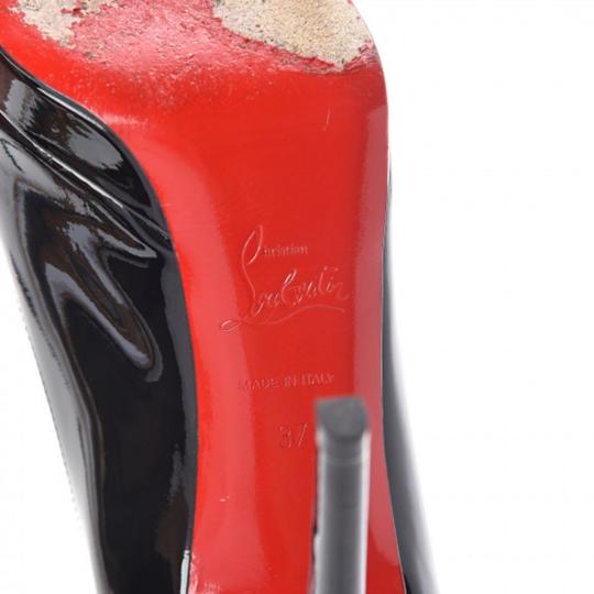 Christian Louboutin Black Patent Calf New Simple 120 37 Pumps