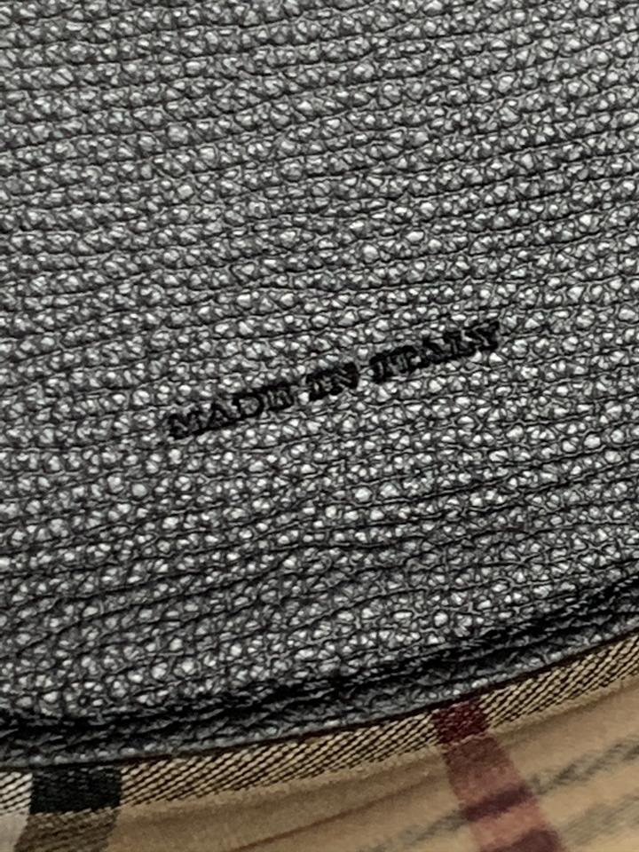 Burberry Bucket Haymarket House Check Small Lorne Black Leather Shoulder Bag