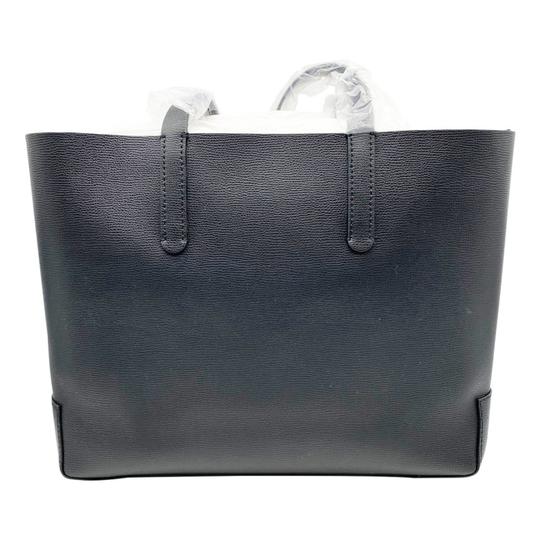 Burberry Embossed Monogram Black Leather Tote