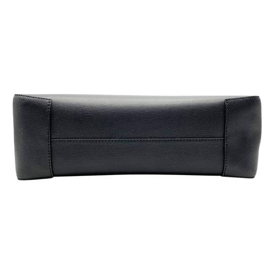 Burberry Embossed Monogram Black Leather Tote