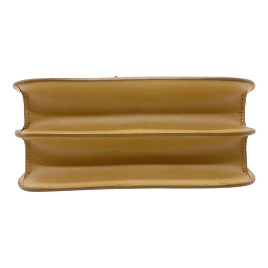 Burberry London Tb Pieced Monogram Beige Leather Shoulder Bag