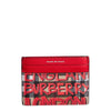 Burberry Red Graffiti Sandon Leather Card Case Retail Wallet