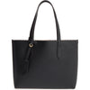 Burberry Reversible Small Lavenby House Check Black Leather Tote