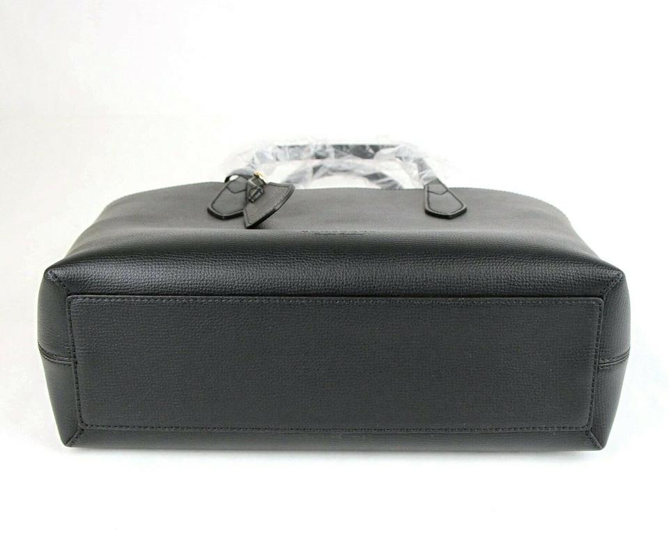 Burberry Reversible Small Lavenby House Check Black Leather Tote