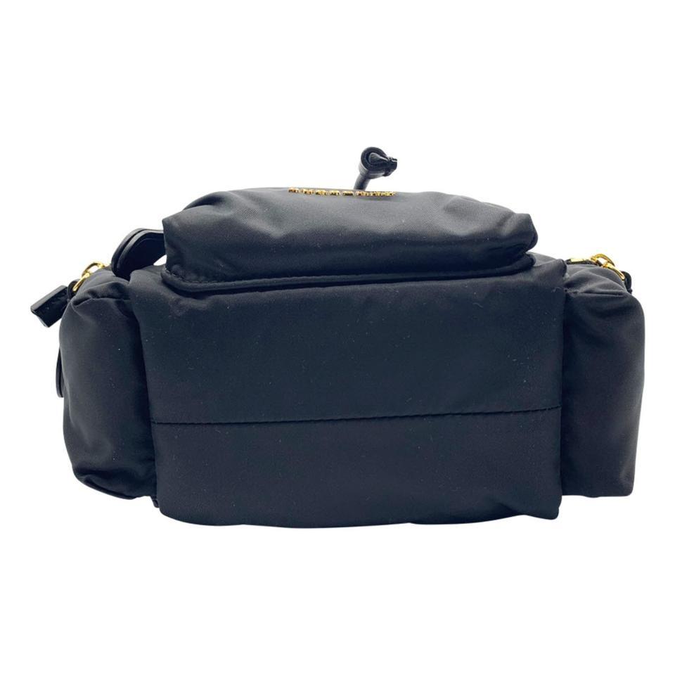 burberry leather trim technical backpack Burberry Small Rucksack Technical & Leather Black Nylon Backpack