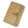 Burberry Tb Monogram Bright Orange Beige Leather Shoulder Bag
