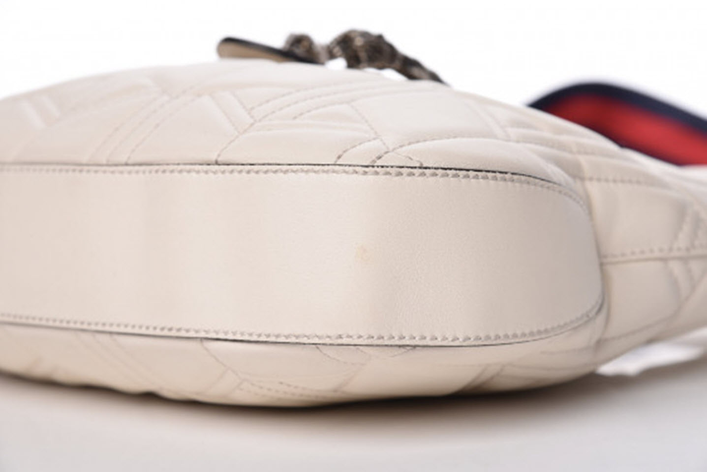 Gucci Dionysus Calfskin Quilted Small White Leather Hobo Bag