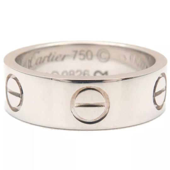 Cartier Silver Love Size 47 White Gold Ring