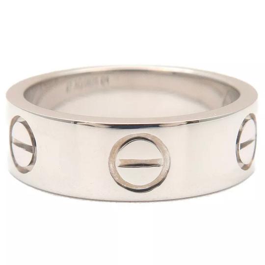 Cartier Silver Love Size 47 White Gold Ring
